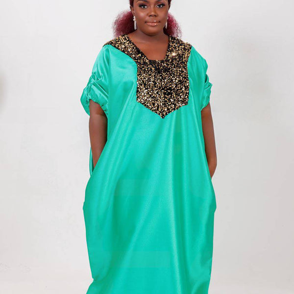 Long material gown | African fabric dress, Latest african fashion dresses,  African wear dresses